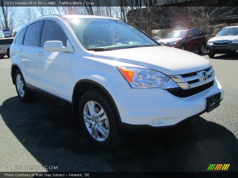 Taffeta White / Gray 2010 Honda CR-V EX-L AWD