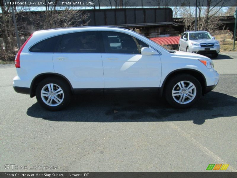 Taffeta White / Gray 2010 Honda CR-V EX-L AWD