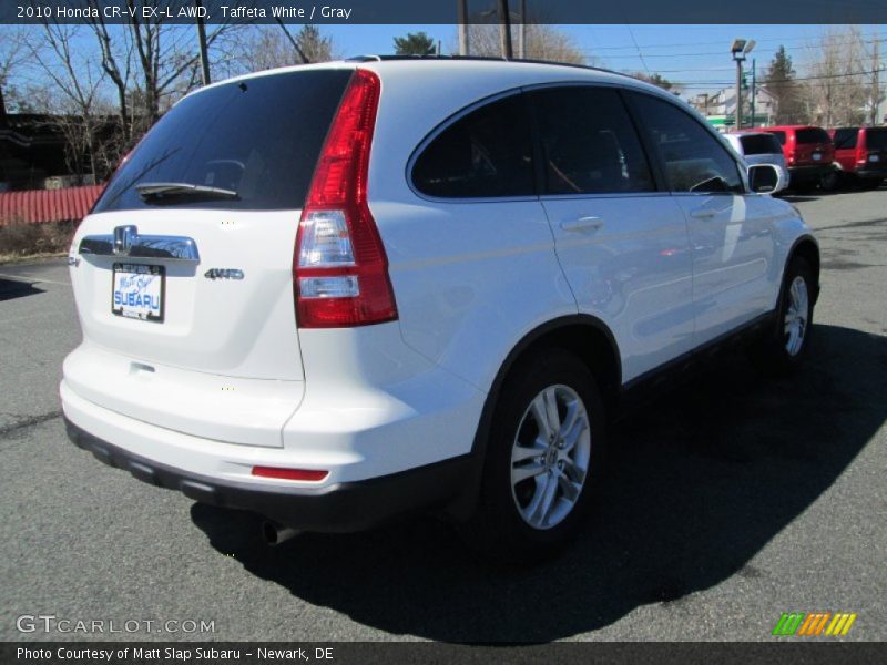 Taffeta White / Gray 2010 Honda CR-V EX-L AWD