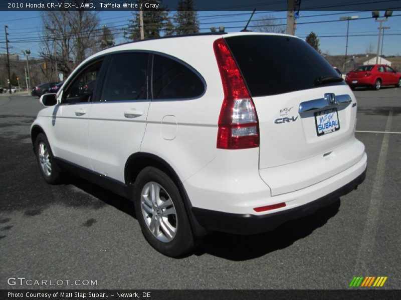 Taffeta White / Gray 2010 Honda CR-V EX-L AWD