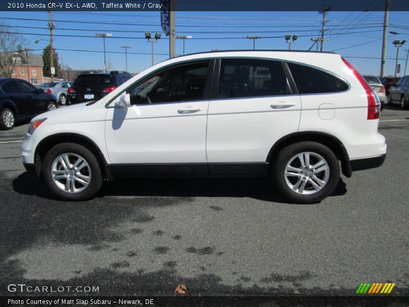Taffeta White / Gray 2010 Honda CR-V EX-L AWD