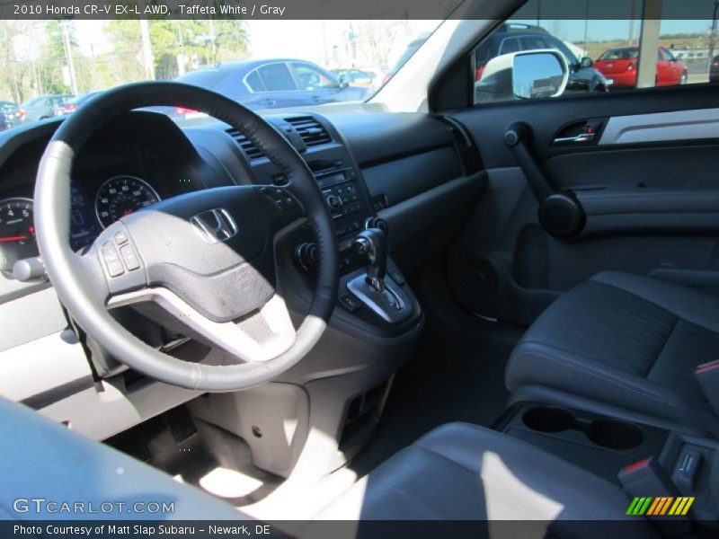 Taffeta White / Gray 2010 Honda CR-V EX-L AWD
