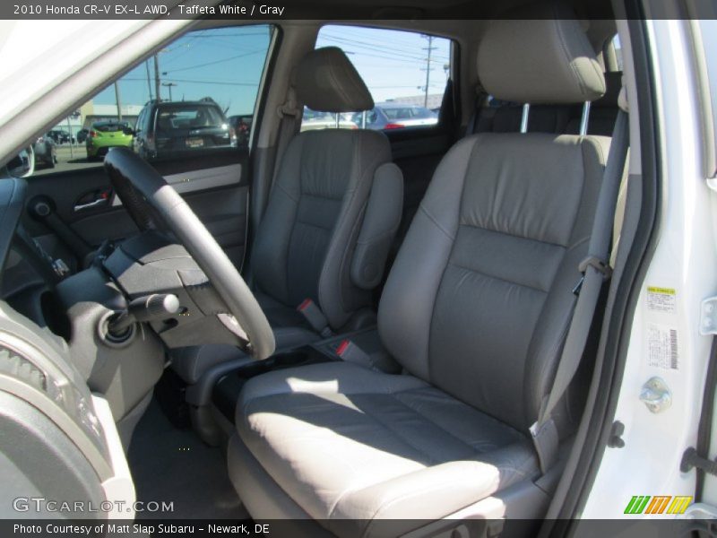 Taffeta White / Gray 2010 Honda CR-V EX-L AWD