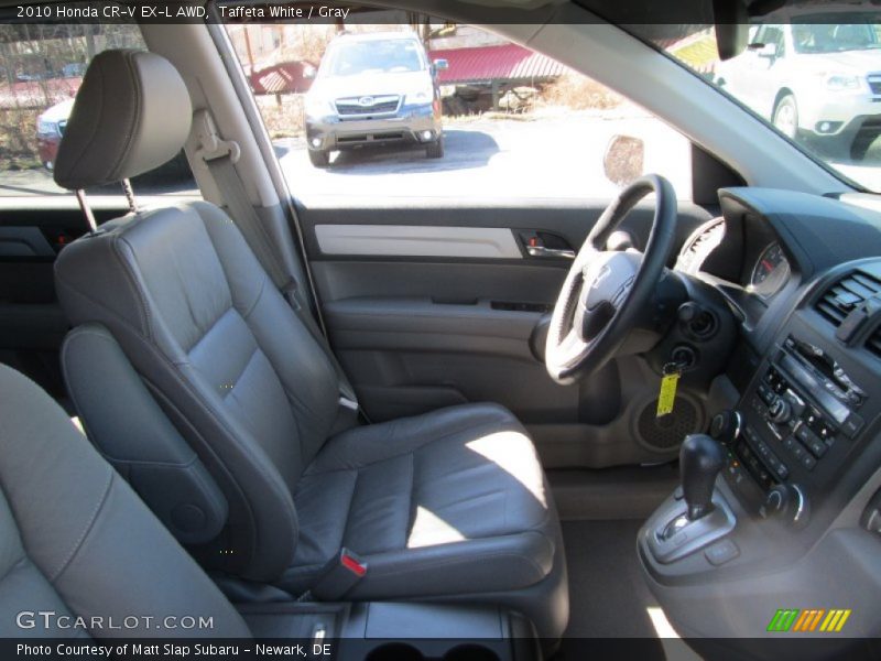 Taffeta White / Gray 2010 Honda CR-V EX-L AWD