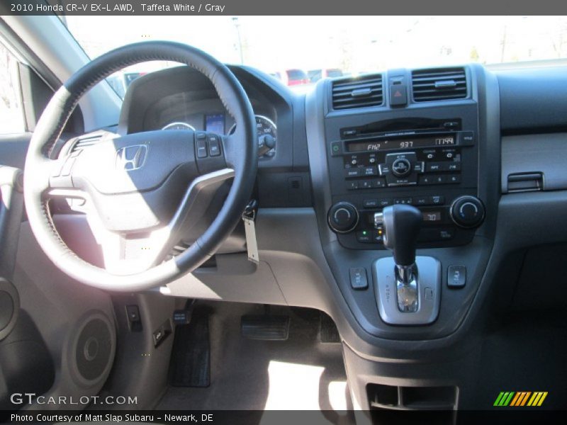 Taffeta White / Gray 2010 Honda CR-V EX-L AWD