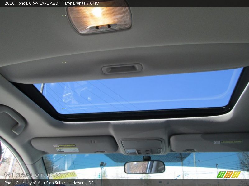 Taffeta White / Gray 2010 Honda CR-V EX-L AWD