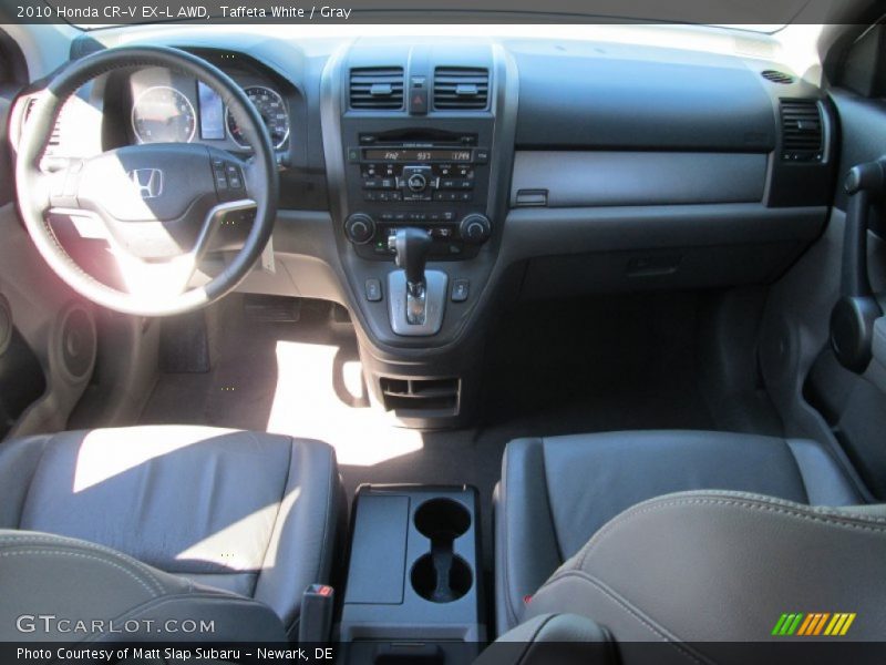 Taffeta White / Gray 2010 Honda CR-V EX-L AWD