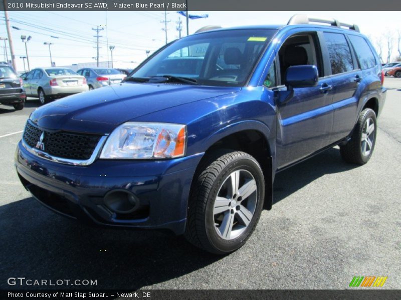 Maizen Blue Pearl / Black 2010 Mitsubishi Endeavor SE AWD