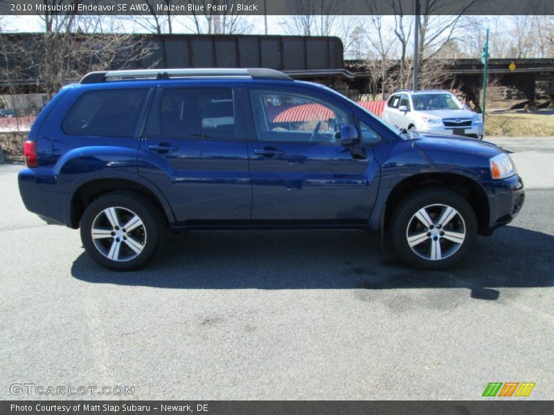 Maizen Blue Pearl / Black 2010 Mitsubishi Endeavor SE AWD