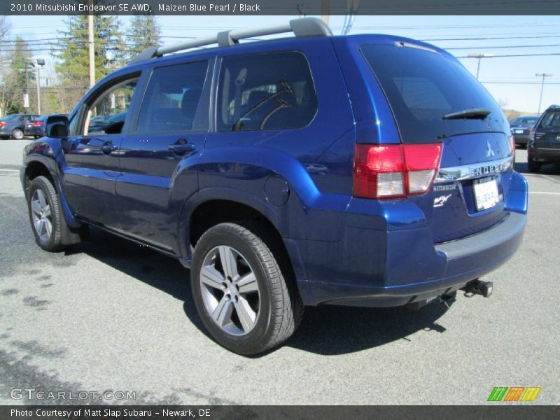 Maizen Blue Pearl / Black 2010 Mitsubishi Endeavor SE AWD