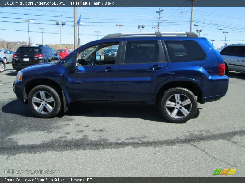 Maizen Blue Pearl / Black 2010 Mitsubishi Endeavor SE AWD