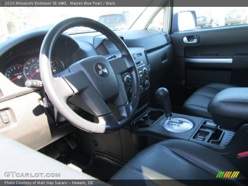 Maizen Blue Pearl / Black 2010 Mitsubishi Endeavor SE AWD