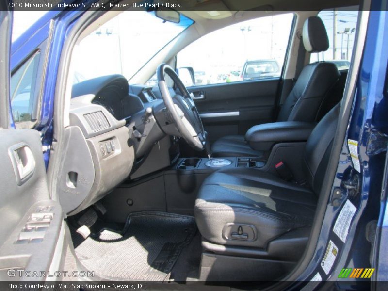 Maizen Blue Pearl / Black 2010 Mitsubishi Endeavor SE AWD