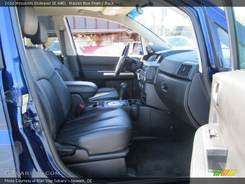 Maizen Blue Pearl / Black 2010 Mitsubishi Endeavor SE AWD