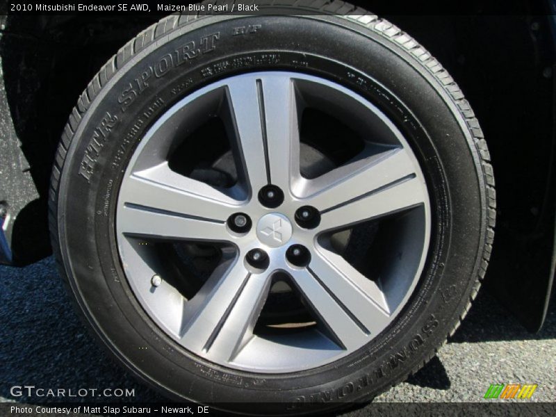 Maizen Blue Pearl / Black 2010 Mitsubishi Endeavor SE AWD