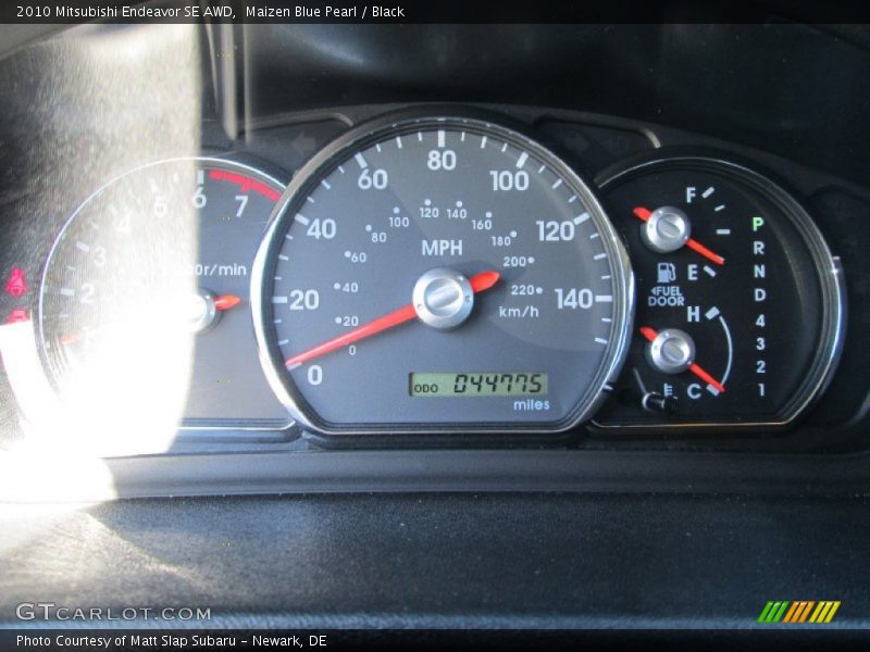 Maizen Blue Pearl / Black 2010 Mitsubishi Endeavor SE AWD