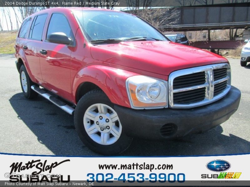 Flame Red / Medium Slate Gray 2004 Dodge Durango ST 4x4