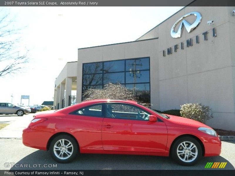 Absolutely Red / Ivory 2007 Toyota Solara SLE Coupe