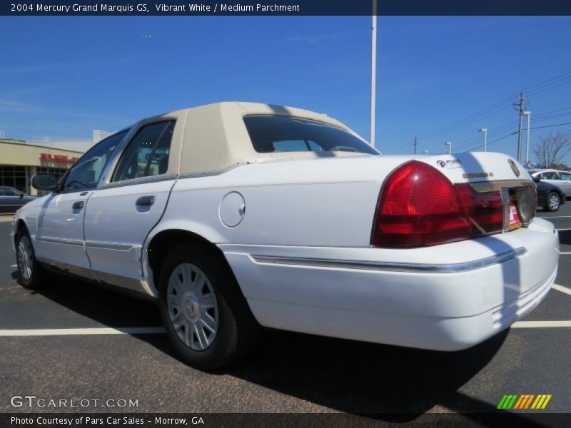 Vibrant White / Medium Parchment 2004 Mercury Grand Marquis GS