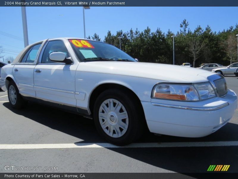 Vibrant White / Medium Parchment 2004 Mercury Grand Marquis GS