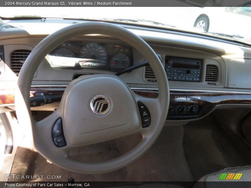 Vibrant White / Medium Parchment 2004 Mercury Grand Marquis GS