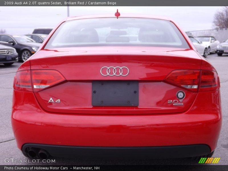 Brilliant Red / Cardamom Beige 2009 Audi A4 2.0T quattro Sedan