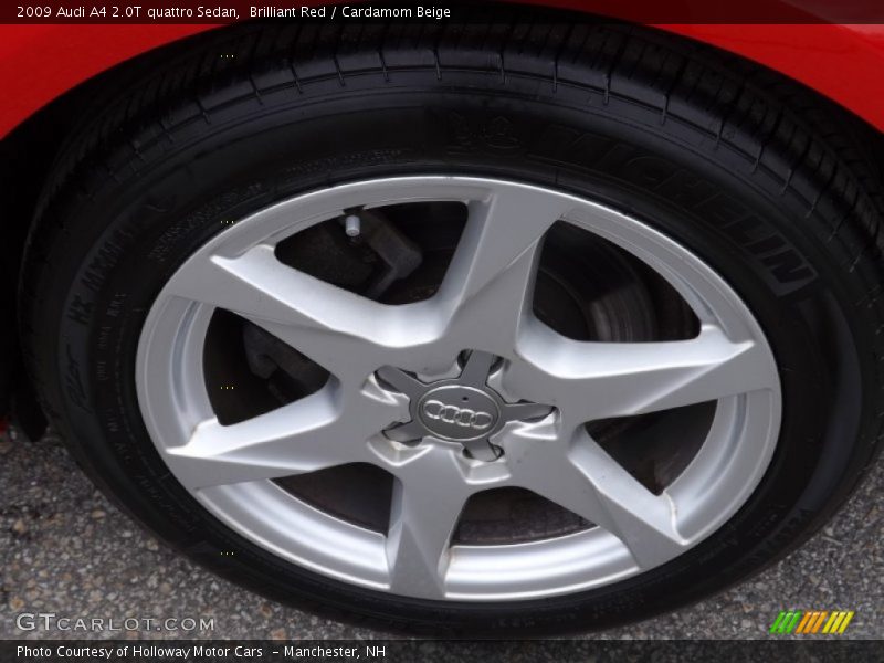 Brilliant Red / Cardamom Beige 2009 Audi A4 2.0T quattro Sedan