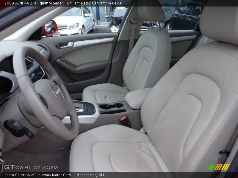 Brilliant Red / Cardamom Beige 2009 Audi A4 2.0T quattro Sedan
