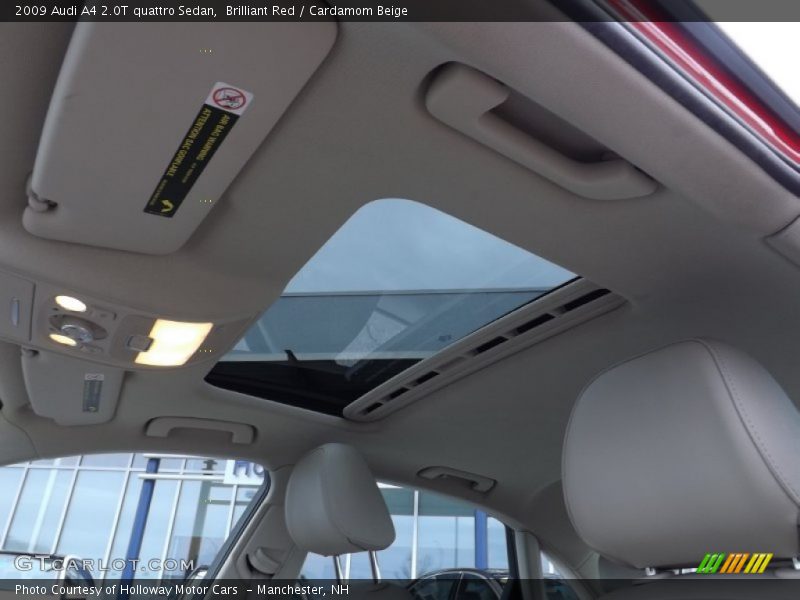 Brilliant Red / Cardamom Beige 2009 Audi A4 2.0T quattro Sedan