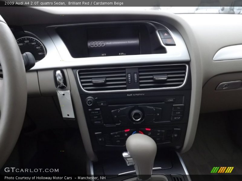 Brilliant Red / Cardamom Beige 2009 Audi A4 2.0T quattro Sedan
