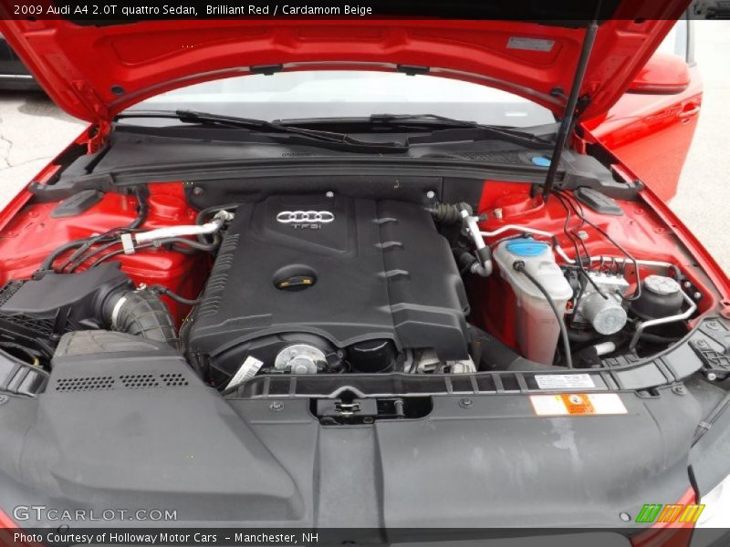 Brilliant Red / Cardamom Beige 2009 Audi A4 2.0T quattro Sedan