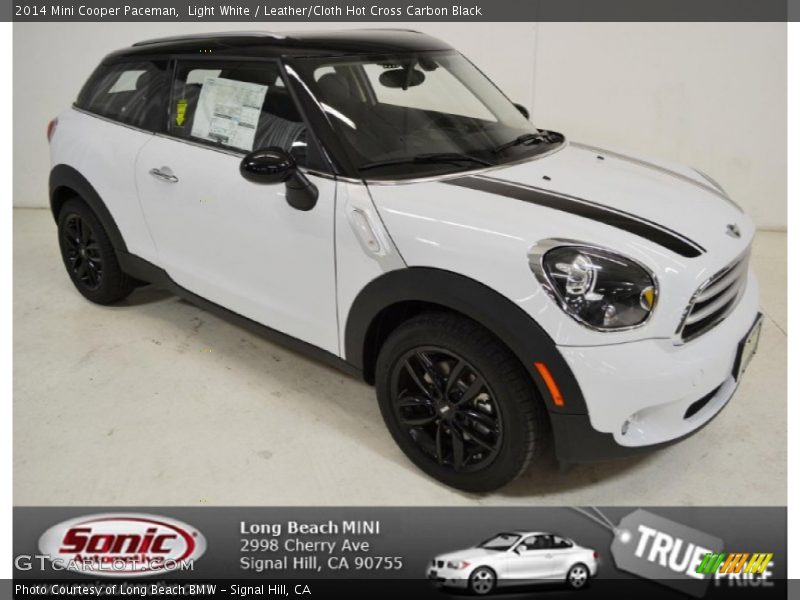 Light White / Leather/Cloth Hot Cross Carbon Black 2014 Mini Cooper Paceman