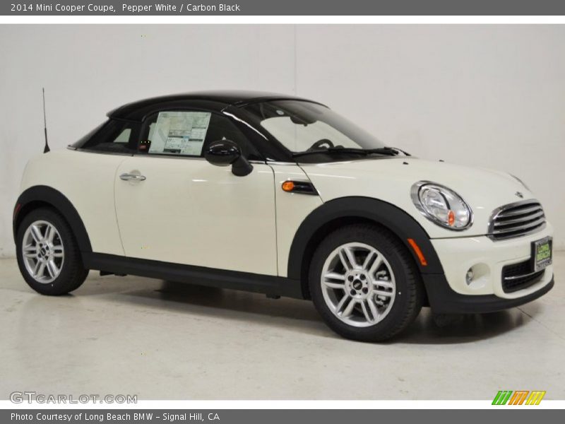 Pepper White / Carbon Black 2014 Mini Cooper Coupe
