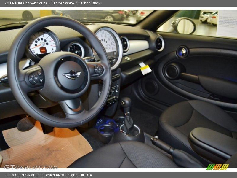 Pepper White / Carbon Black 2014 Mini Cooper Coupe