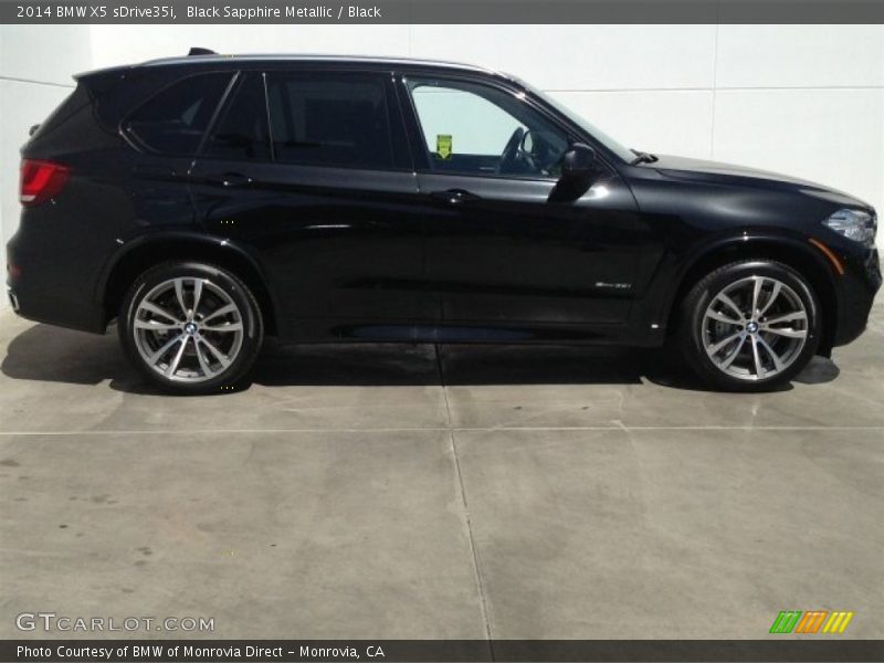 Black Sapphire Metallic / Black 2014 BMW X5 sDrive35i