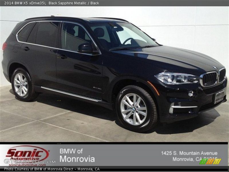 Black Sapphire Metallic / Black 2014 BMW X5 xDrive35i