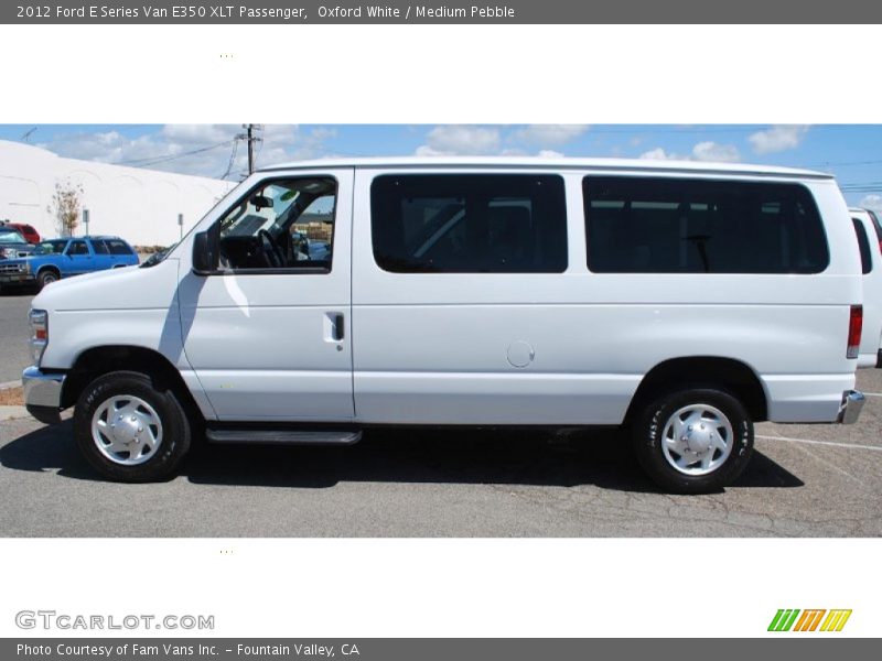 Oxford White / Medium Pebble 2012 Ford E Series Van E350 XLT Passenger