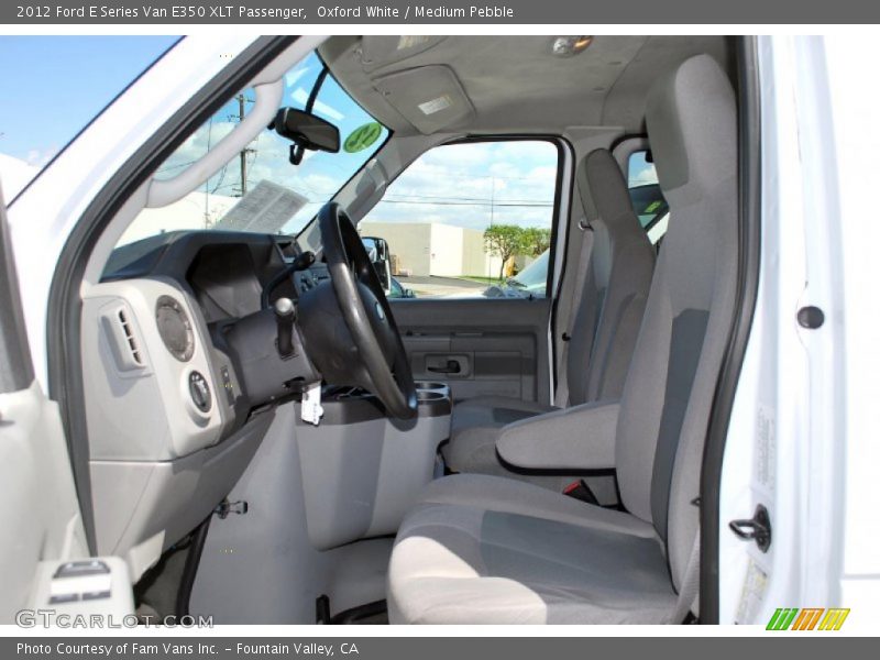 Oxford White / Medium Pebble 2012 Ford E Series Van E350 XLT Passenger