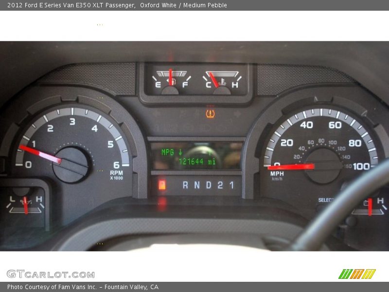 Oxford White / Medium Pebble 2012 Ford E Series Van E350 XLT Passenger