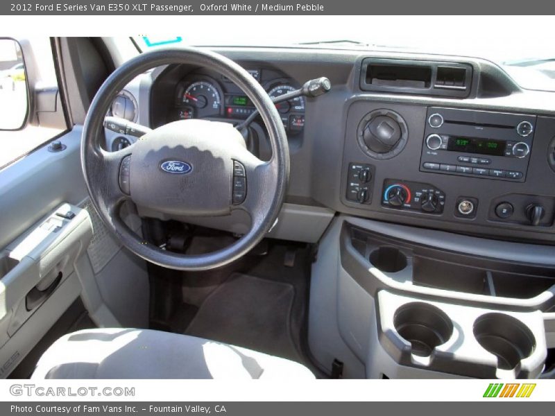 Oxford White / Medium Pebble 2012 Ford E Series Van E350 XLT Passenger
