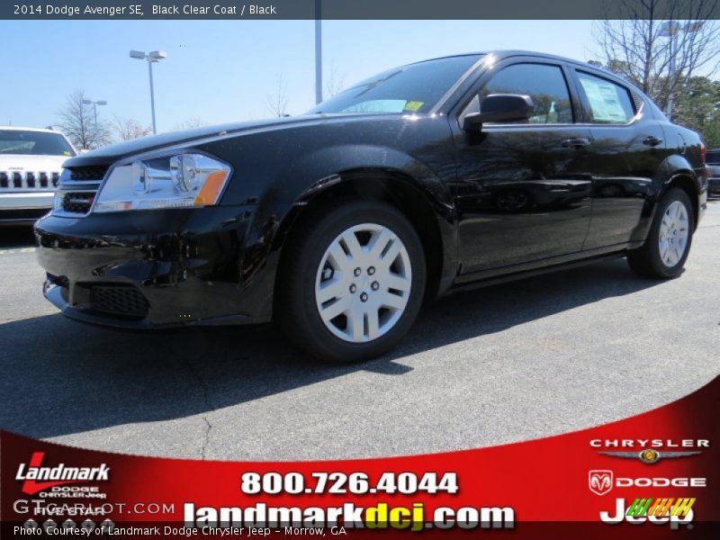 Black Clear Coat / Black 2014 Dodge Avenger SE