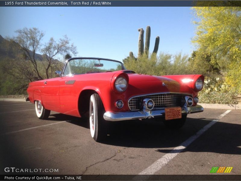 Torch Red / Red/White 1955 Ford Thunderbird Convertible