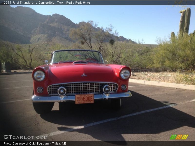 Torch Red / Red/White 1955 Ford Thunderbird Convertible