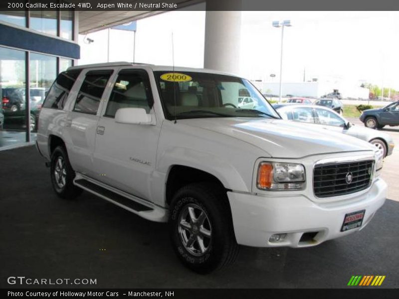 Aspen White / Neutral Shale 2000 Cadillac Escalade 4WD