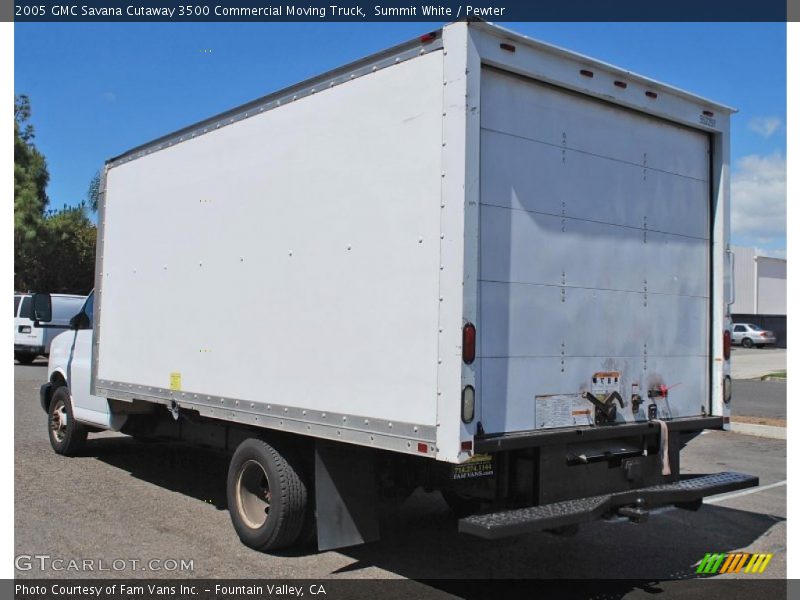Summit White / Pewter 2005 GMC Savana Cutaway 3500 Commercial Moving Truck