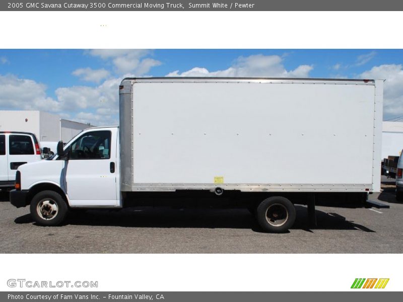 Summit White / Pewter 2005 GMC Savana Cutaway 3500 Commercial Moving Truck