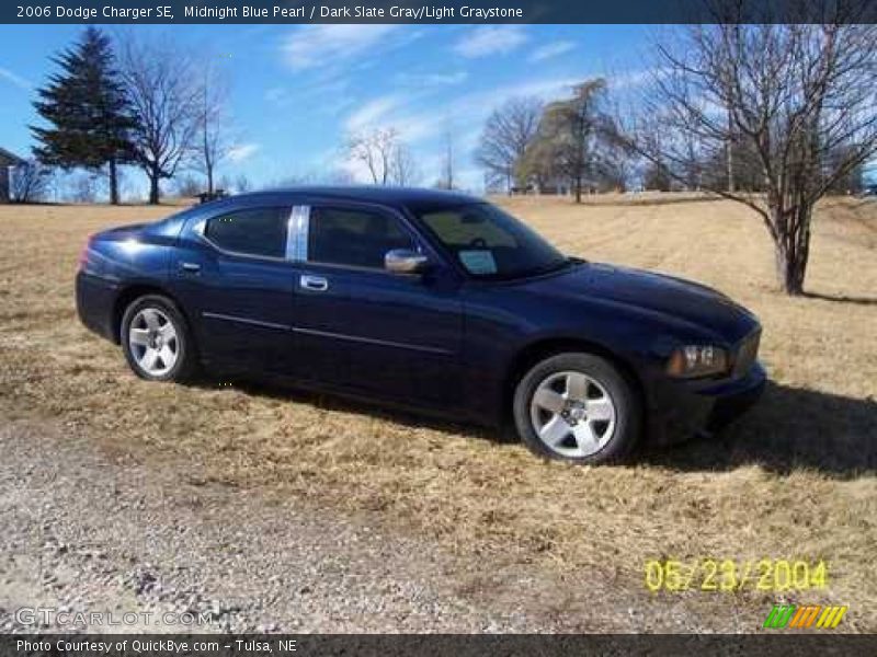 Midnight Blue Pearl / Dark Slate Gray/Light Graystone 2006 Dodge Charger SE