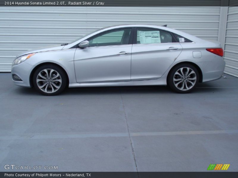 Radiant Silver / Gray 2014 Hyundai Sonata Limited 2.0T