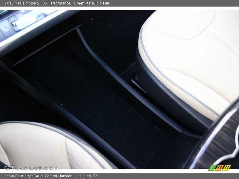 Green Metallic / Tan 2013 Tesla Model S P85 Performance