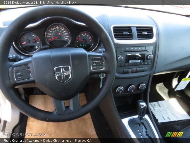 Billet Silver Metallic / Black 2014 Dodge Avenger SE